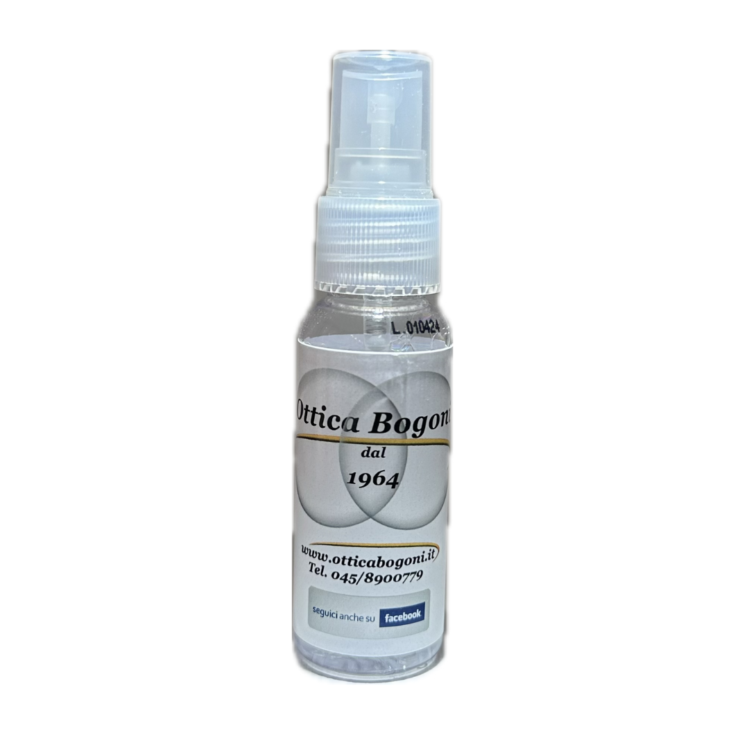 Spray per pulizia delle lenti degli occhiali
